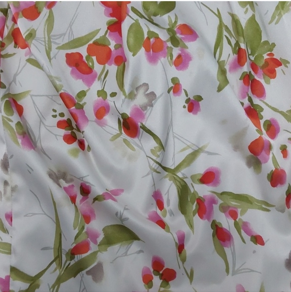Summer Dress Floral Satin Strapless Feminine 👋 FINAL MARKDOWN CLOSET CLOSING - Picture 5 of 12
